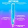 3D handle, PCL set of plastic luminous in the dark, mod. Pn015, blue color
