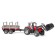 Massey Ferguson tractor, with a manipulator and trailer