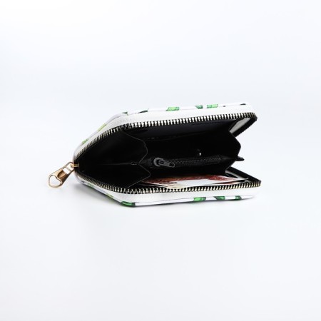 Lightning wallet, white/green color-2