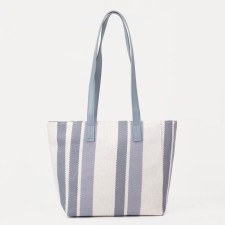 Zipper bag with lightning, blue/white color