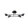 Ceiling chandelier Mantra capuccina, LED, 2100LM, 3000K, 800x150x255 mm, black color