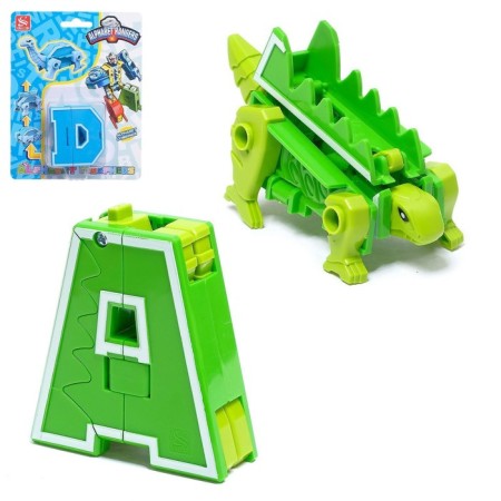 Dino-Bukva robot, transforms into a dinosaur, mix