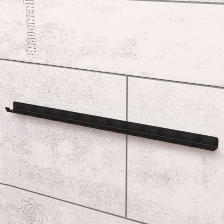 Holder of end heads and bit with a square of 1/4 "inch, wall, black-1