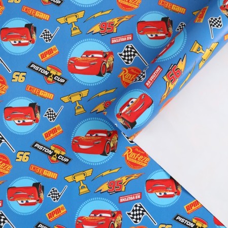 Glossy packaging paper, cars, 70x100 cm-3