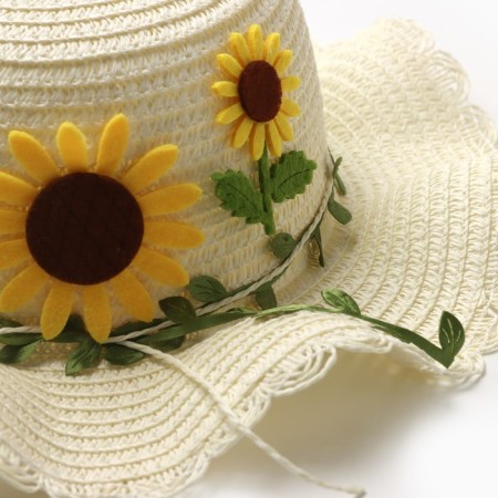 Hat for the girl "Sunflower" Minaku, Rr. 52, cent-3