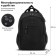 Brauberg Urban backpack universal with a laptop compartment, USB port, "Kinetic", black, 46x31x18 cm, 270798