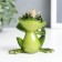 Souvenir Polystone Lak "Frog-Kvakushka in the crown" Mix 8.3x7.5x5 cm