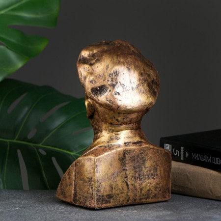 Lenin bust, bronze 14x21cm-2
