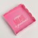 Cookie box, confectionery packaging with PVC lid, “eat me and smile”, 13 x 13 x 3 cm