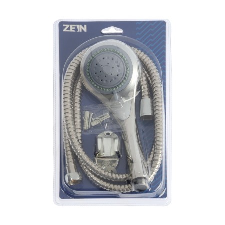 Shower Set Zein Z0203, hose 150 cm, holder, watering can 3 modes, chrome-11