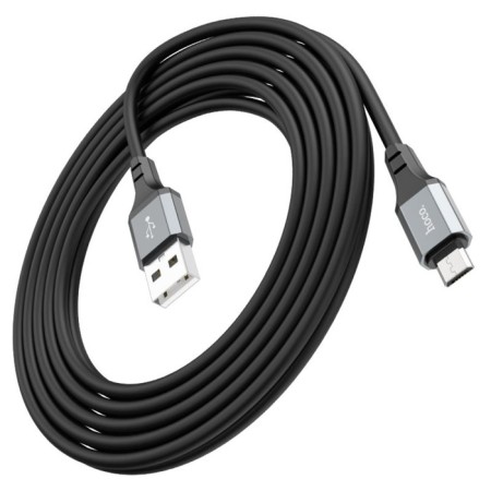Hoco X92, MicroUSB - USB, 2.4 A, 3 m, braid, black-5
