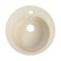 Sink for a kitchen made of stone Zein 3/Q2, D = 510 mm, round, overflow, beige color