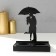 Summary Metal for 2 candles "Date under an umbrella" Black 14.5x12x6.8 cm