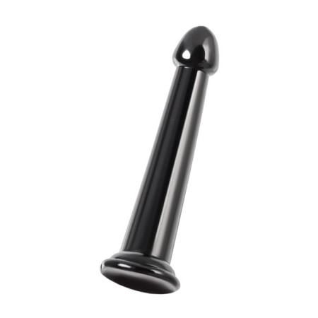 Unrealistic phallimitator Jelly Dildo L Toyfa Basic, TPE, Black Color, 20 cm-3