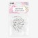 Basket for brooches, 22 mm, 20 pcs, white color