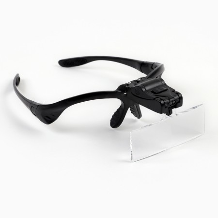 Lupa of 1-3x binocular, with backlight, 5 lenses included, 3AAA-1