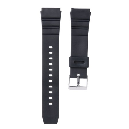 20 mm watch strap, silicone, L-22 cm, black-1