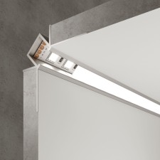 Built-in angular aluminum profile (inner angle) for Elektrostandard LED tape, LL-2-ALP014, 2 m, color gray color
