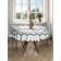 The tablecloth “Grace of Zigzags”, Round, Saten, D = 150 cm