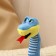 Soft toy "Snake", with a striped belly, 42 cm, color mix