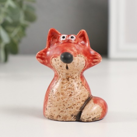 Souvenir Ceramics "Red Fox" 5.1x5.4x6.8 cm