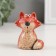 Souvenir Ceramics "Red Fox" 5.1x5.4x6.8 cm