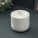 Casket with a lid - the candlestick "lily" 8x8cm, white