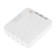 External battery 484, 10000 mAh, Type-C/Lightning/MicroUSB cables, lantern, white