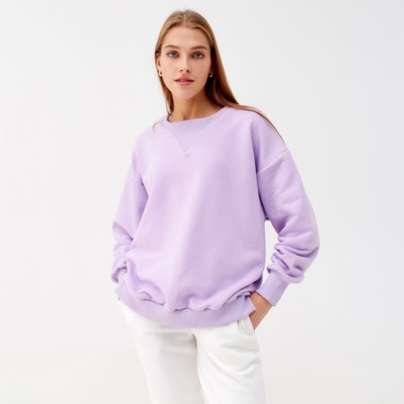 Costume (sweatshirt, trousers) minku: casual collection color lilac, size 46-3