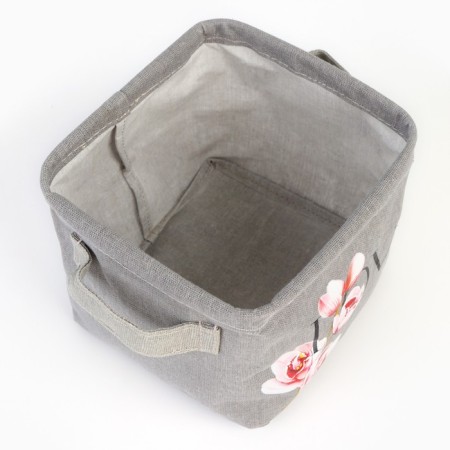 Organizer for storage, coffee for linen waterproof "Love", 14.5 x 13.7 x 14 cm.-4