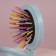 Massage comb “plush mercy”, folding, with a mirror, D = 7.5 cm, Mix drawing
