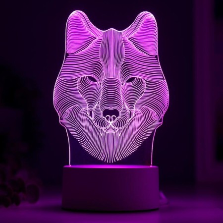 Lamp "Volk" from the network 9.5x11.5x20 cm-4