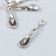 Souvenir wallet metal "spoon with mouse" 4.5x1.1 cm