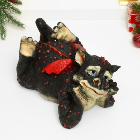 Piggy bank "Dragon Dreamer" Black, 28x17.5x13cm