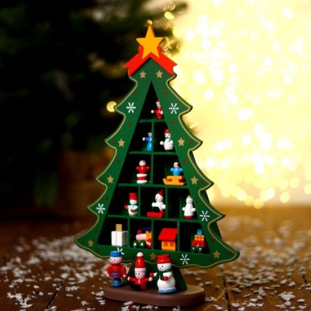 New Year. Souvenir "Christmas tree with cells for gifts", 26 × 30 cm-1