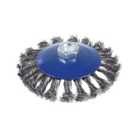 Metal brush for ushm tundra, twisted wire, "plate", M14, 115 mm