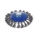 Metal brush for ushm tundra, twisted wire, "plate", M14, 115 mm