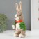 Souvenir "Bunny in green with a stick" 9x8x23.5 cm