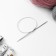 The knitting needles are circular, for knitting, with a metal cable, d = 2.5 mm, 10/40 cm