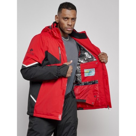 Male ski suit, size 56, red color-14