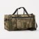Road bag on lightning, 3 outer pockets, long belt, camouflage color/green