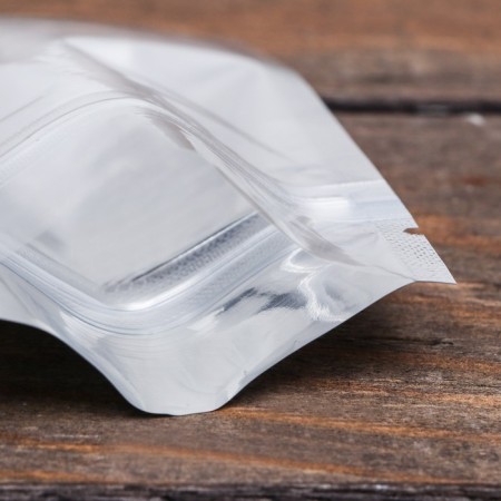 Zip-Lock PP package, with a continuous window, flat, 7.7 x 10 cm-2