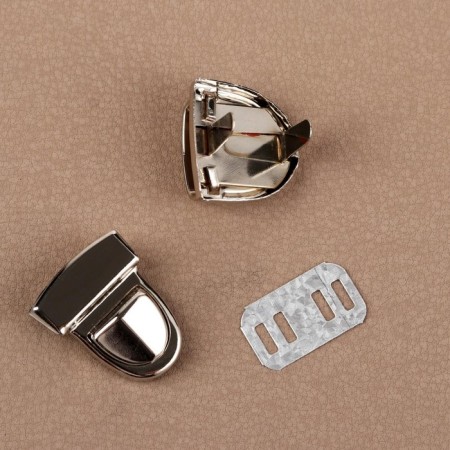 Bag -3 × 2 cm fastener, silver color-2