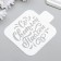 Plastic stencil "with a bright Easter"