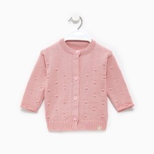 Cardigan Knitted baby I, height 68-74 cm, pink color