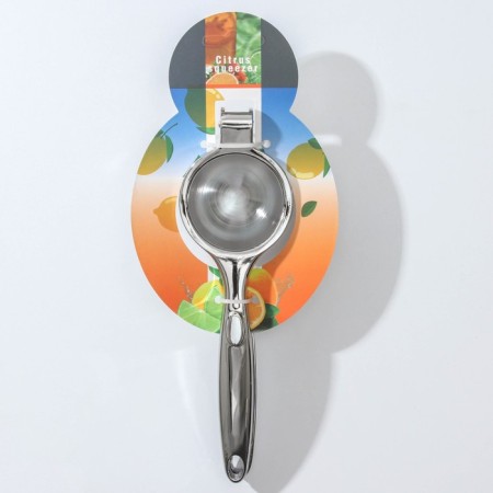 Steel manual juicer, stainless steel, chrome color-3