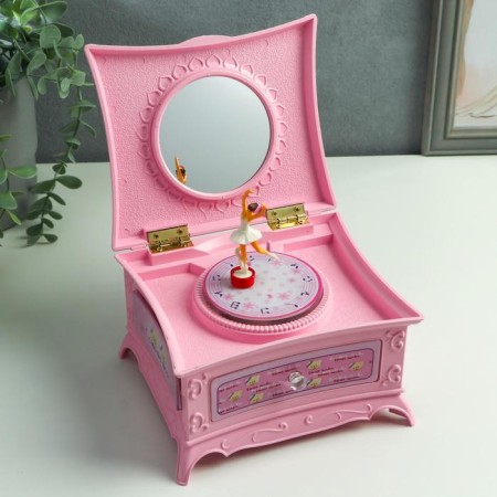 Musical box "Pink Casket" 15x9x13.5 cm-4
