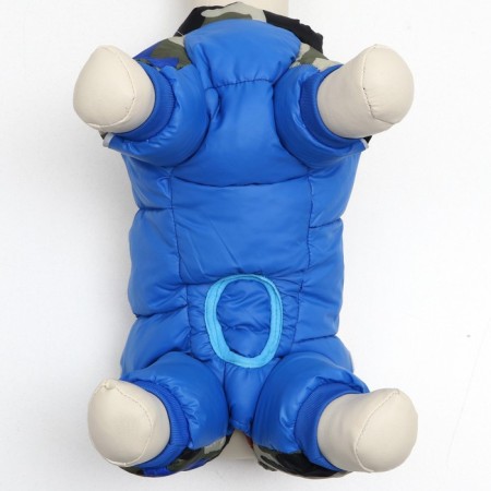 The overalls printed with the lock on the back, size 8 (DS 23 cm, OG 30, Osh 22 cm), blue-4