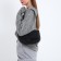 Women's bag on the shoulder, black color 25*16*6 cm
