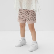 Shorts for the girl Minaku: Cotton Collection Powder Color, Height 98